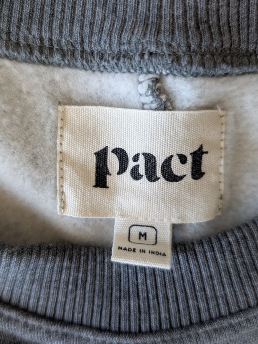 Men's Pact Organic Cotton Sweatshirt, Sz M - Picture 5 of 8